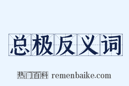 总极反义词是什么意思的图片